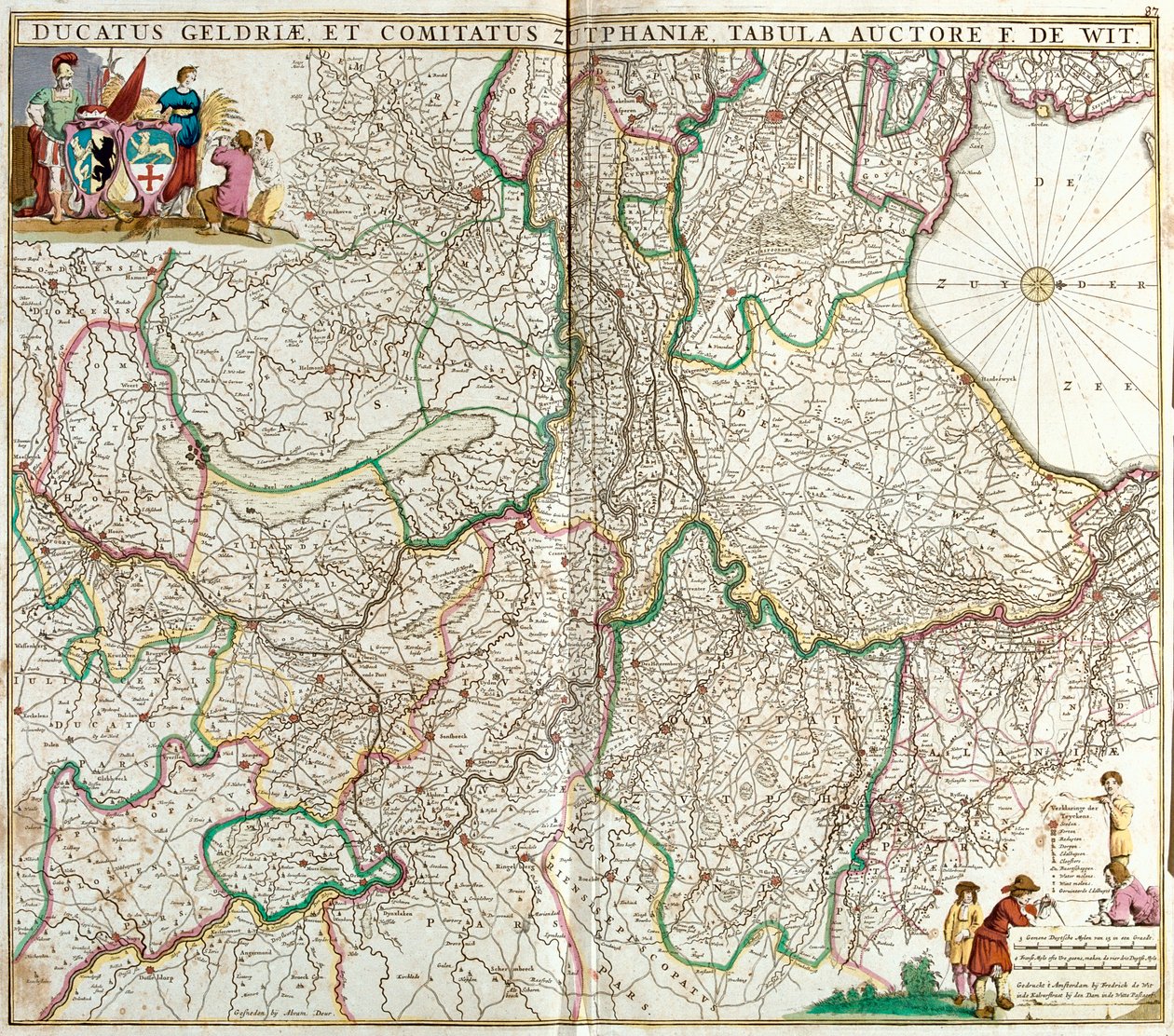 Overijssel, Nordholland, Gelderland, Nordbrabant, Utrecht, Flämische Region, Niederlande, Belgien von Frederick de Wit