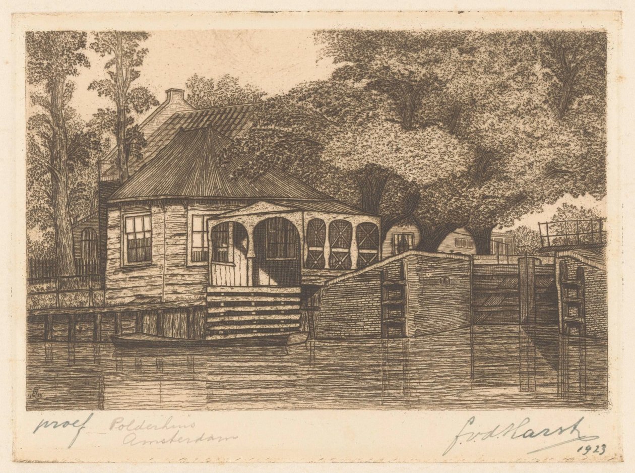 Polderhaus von Frederik van der Harst (signed by artist)