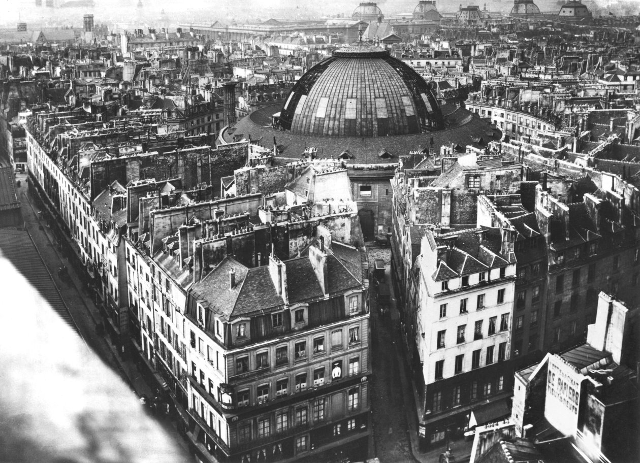 Bereich des Getreidemarktes, Paris, vor 1887 von French Photographer