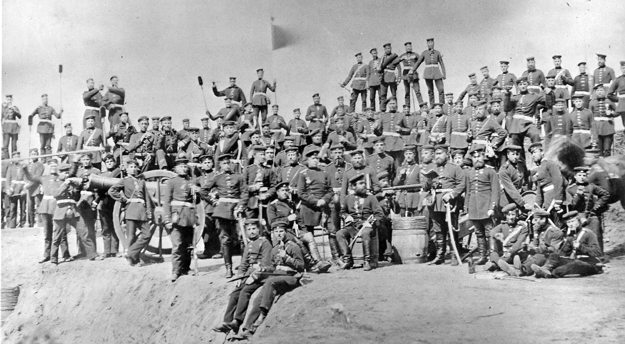 Französische Soldaten, um 1870er Jahre von French Photographer