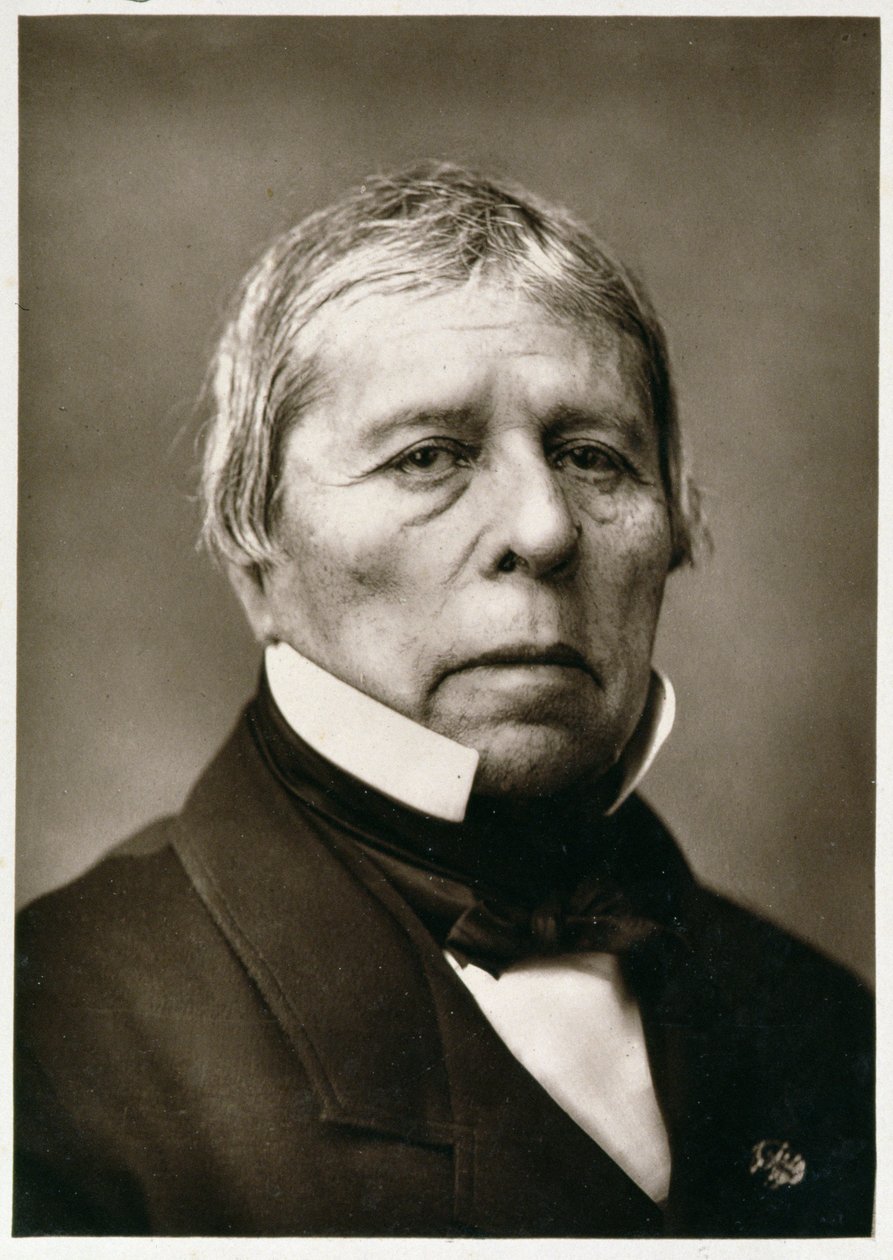 Jean Auguste Dominique Ingres (1780-1867), aus Galerie Contemporaine, ca. 1874-78 von French Photographer