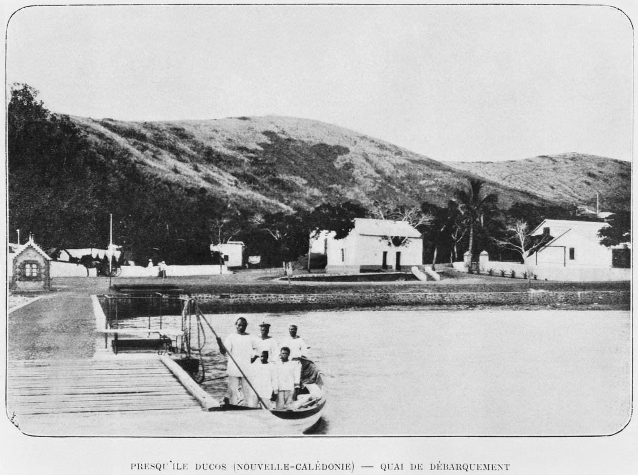 Neukaledonien, Ducos-Halbinsel, die Anlegestelle, aus La Depeche Coloniale, 1903 von French Photographer