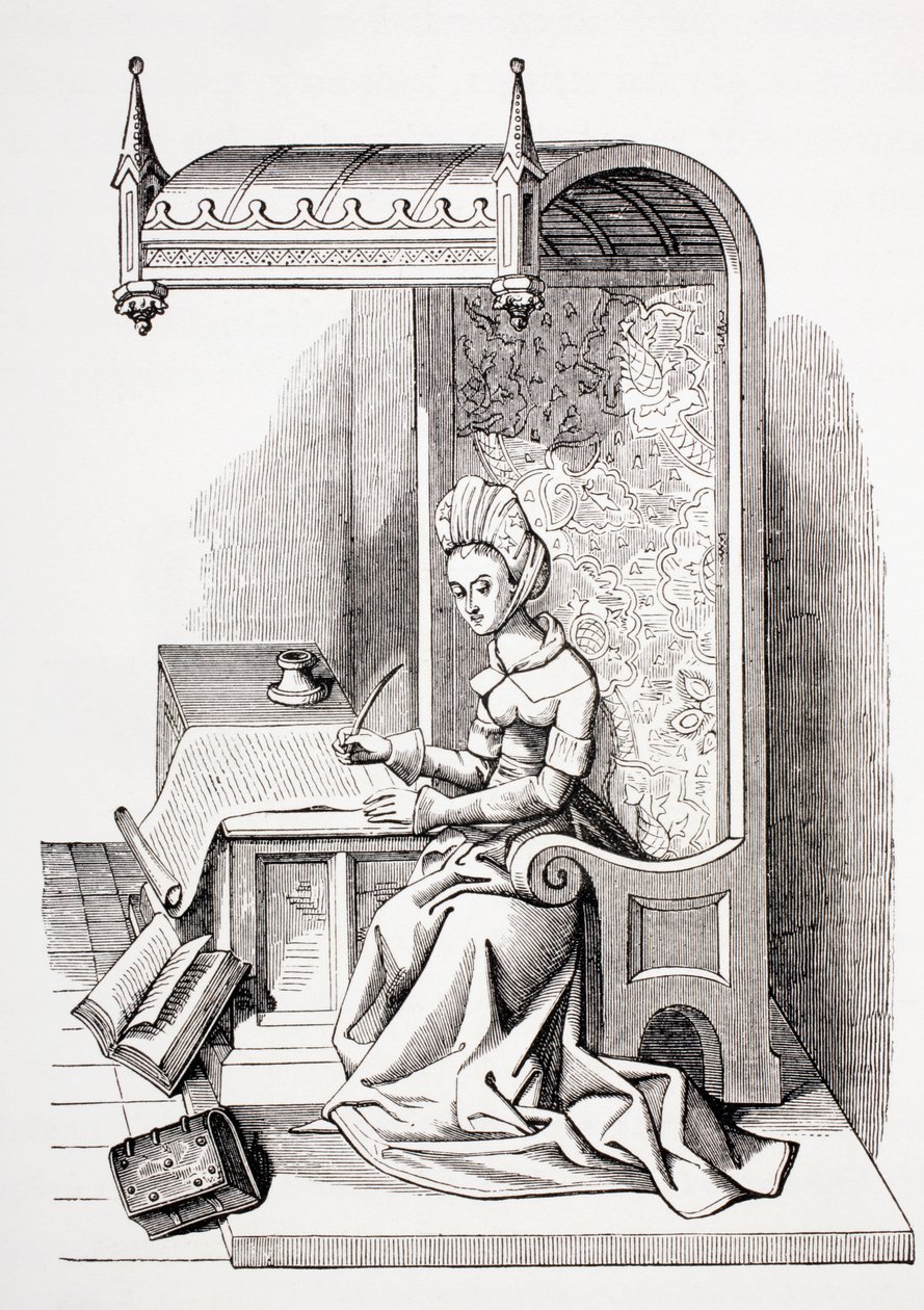 Christine de Pisan, 1873 von French School
