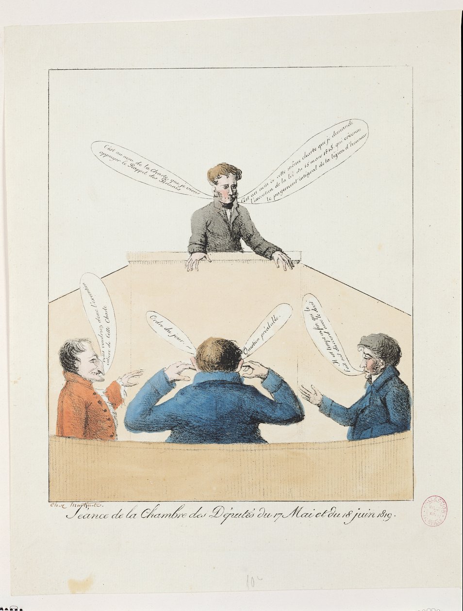 Sitzung der Abgeordnetenkammer vom 17. Mai bis 18. Juni 1819 von French School