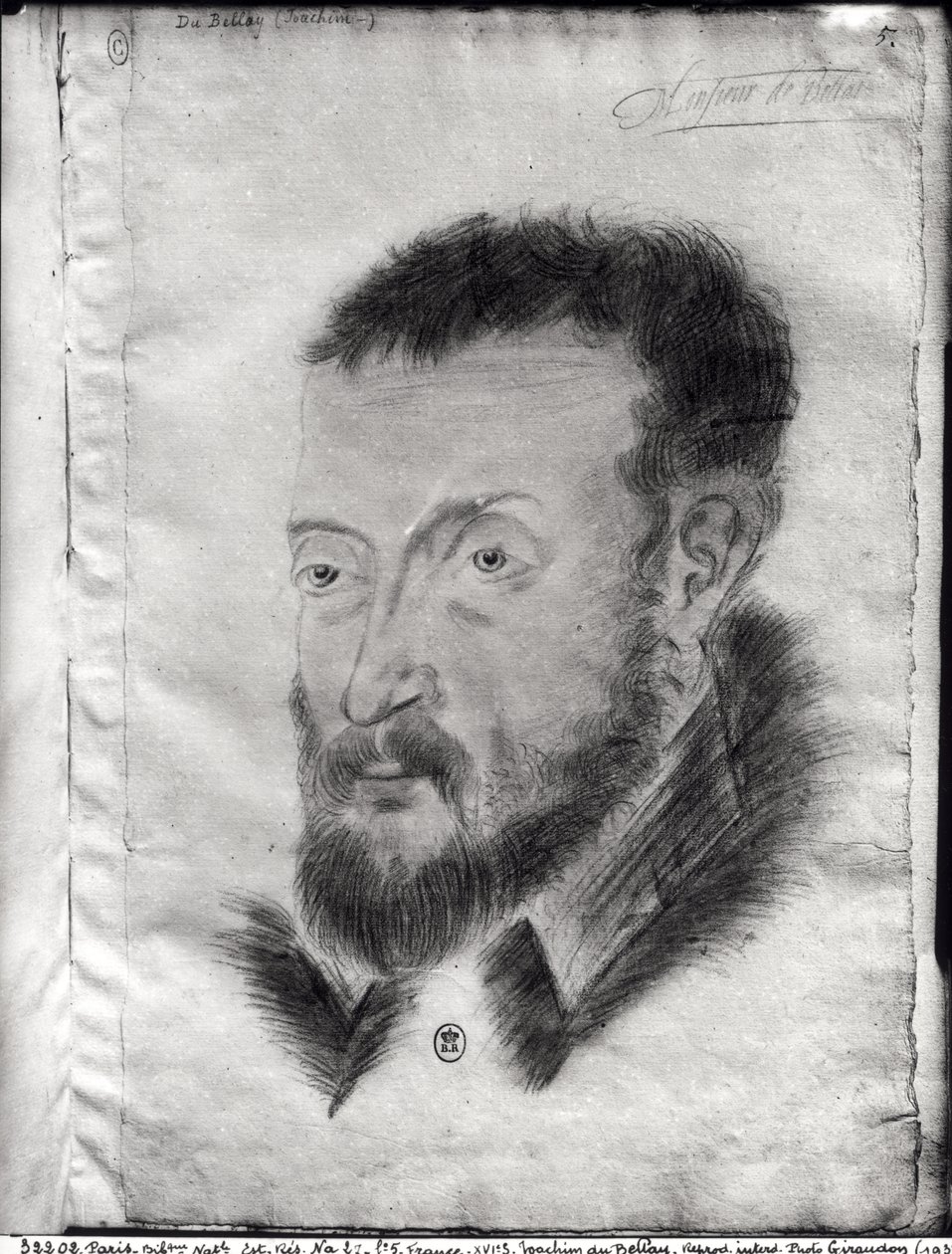 NA fol.5 Joachim du Bellay (1522-60) von French School
