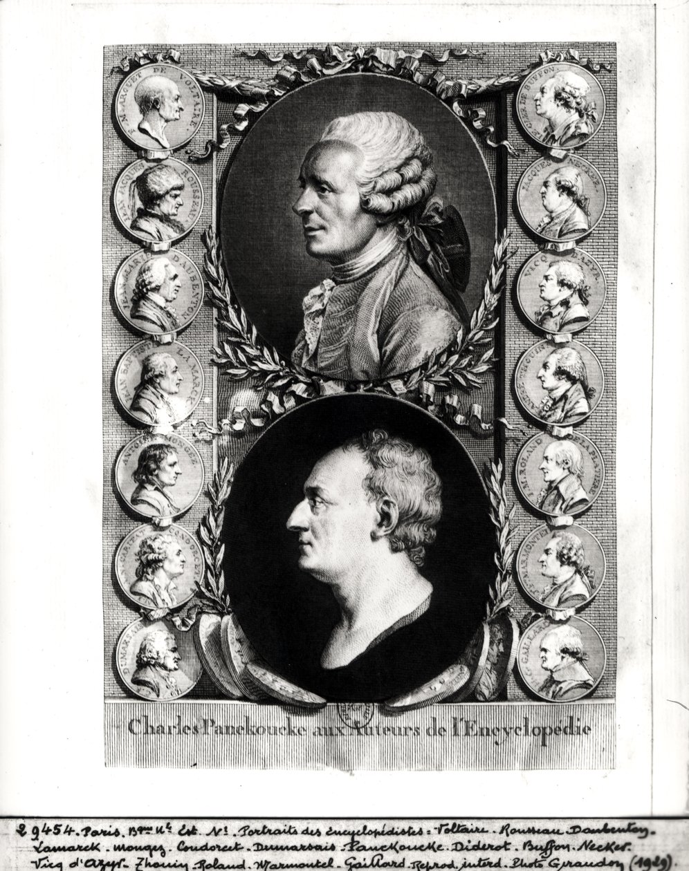 Porträts der Enzyklopädisten Jean Le Rond d