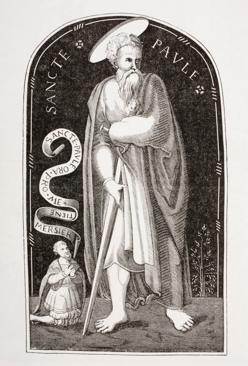 Heiliger Paulus der Apostel, nach einem Email aus Limoges von Etienne Mercier, aus 
