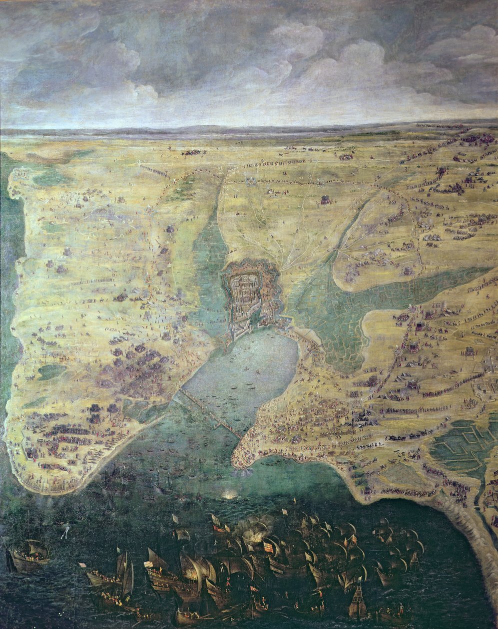 Belagerung von La Rochelle, 10. August 1627 - 28. Oktober 1628 von French School