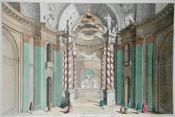 Der Baldachin in der Eglise du Val-de-Grâce, Paris von French School