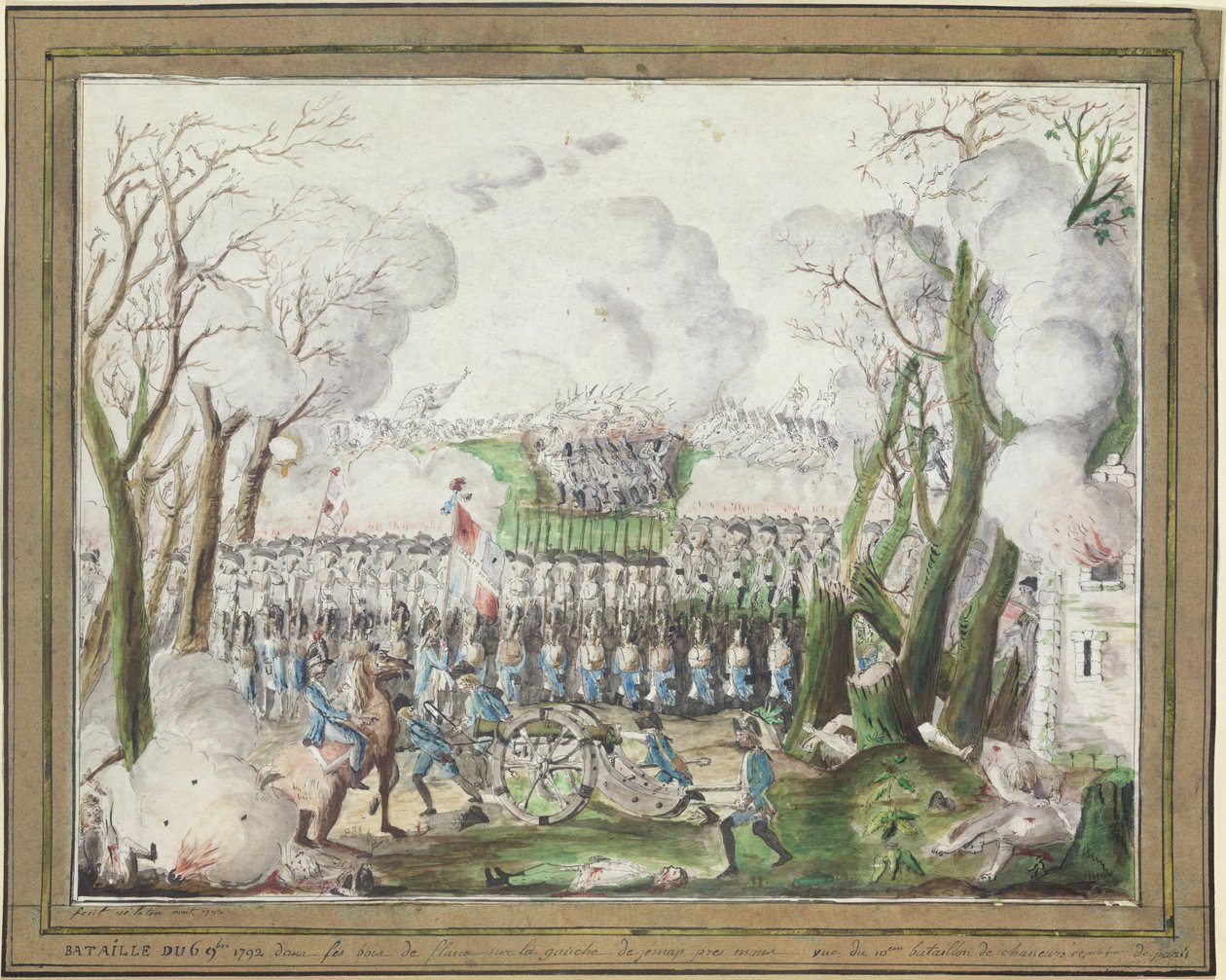 Die Schlacht von Jemmapes, 6. November 1792 von French School