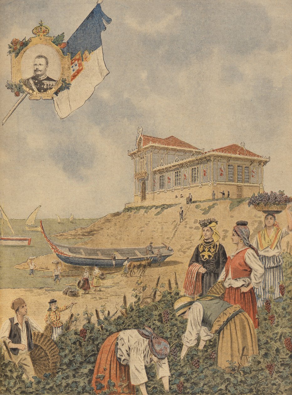 Der portugiesische Pavillon auf der Weltausstellung 1900 in Paris, Illustration aus Le Petit Journal, 26. August 1900 von French School
