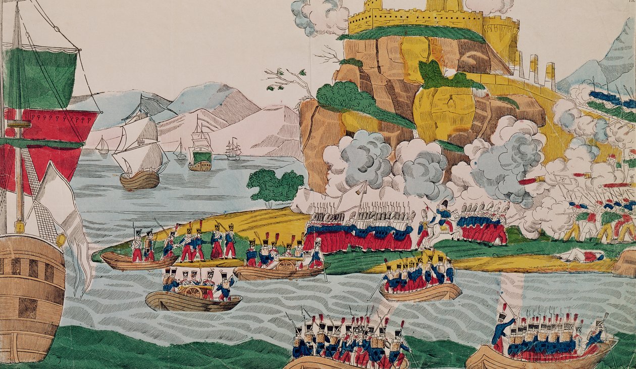 Die Eroberung von Algier durch die Franzosen am 4. Juli 1830 von French School
