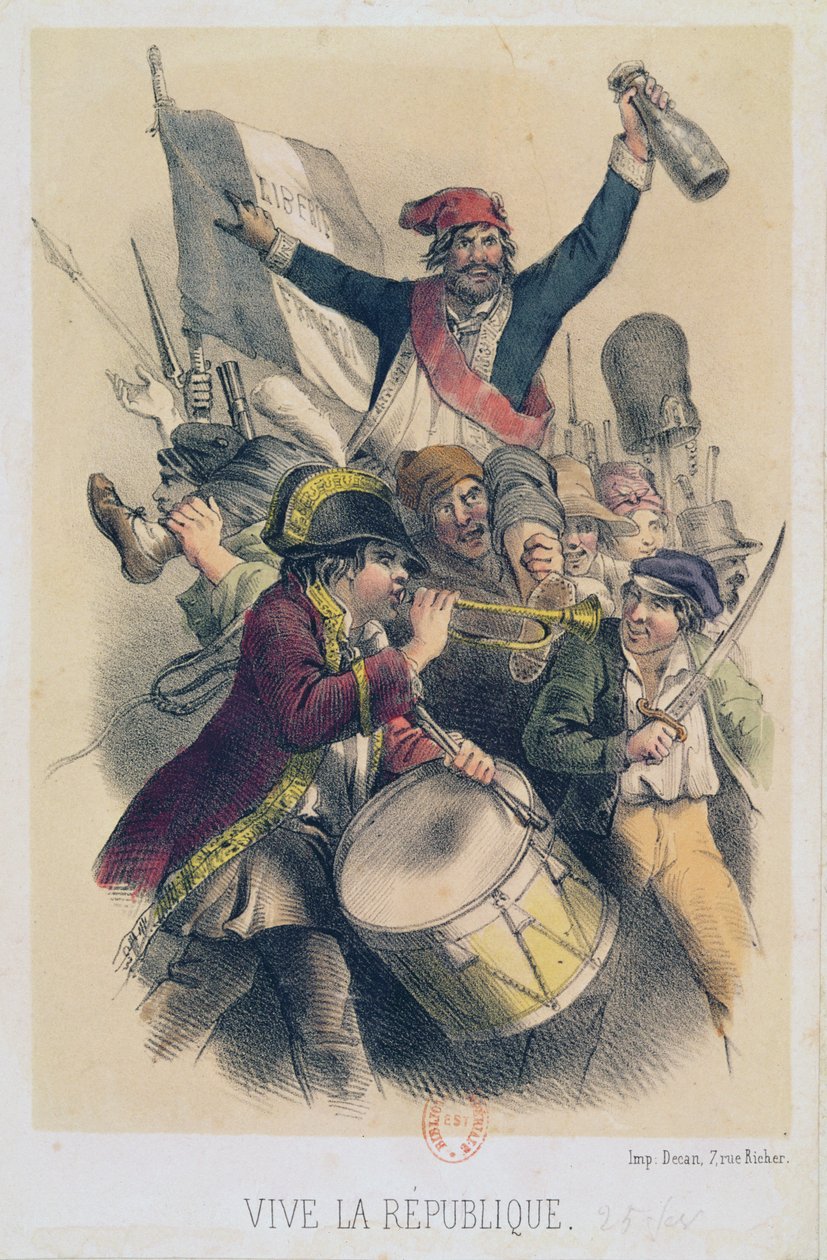 Es lebe die Republik, 1848 von French School