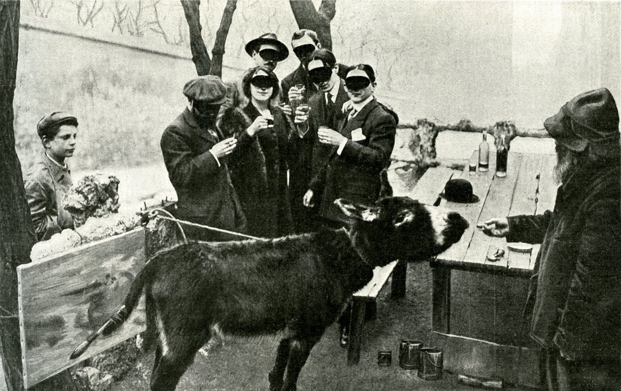 Feierlicher Scherz: Auf dem Salon des Indépendants 1910 wurde ein Gemälde des „Exzessiven Futuristischen Malers“ Boronali präsentiert, betitelt „Et le soleil fell asleep sur l