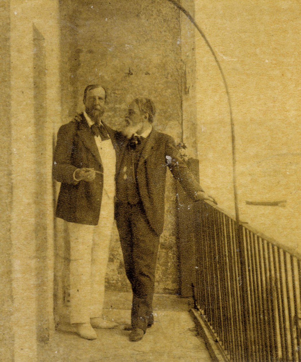 Paul Deroulede (1846-1914) und Jean Sully Mounet genannt Mouney-Sully (Mounet Sully) (1841-1916) in San Sebastian von French Photographer