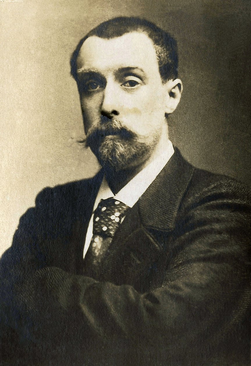 Porträt von Alphonse Allais (1854-1905), französischer Journalist, Komiker und Dichter. von French Photographer