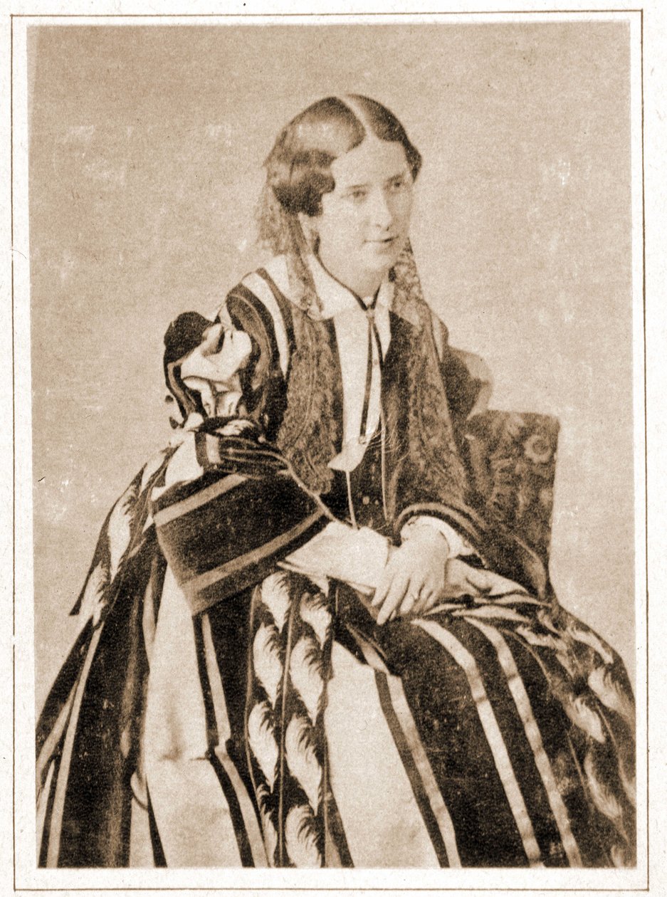Porträt von Elisabeth Felix genannt Mademoiselle Rachel im Jahr 1851, französische Tragödin (1821 - 1858) von French Photographer
