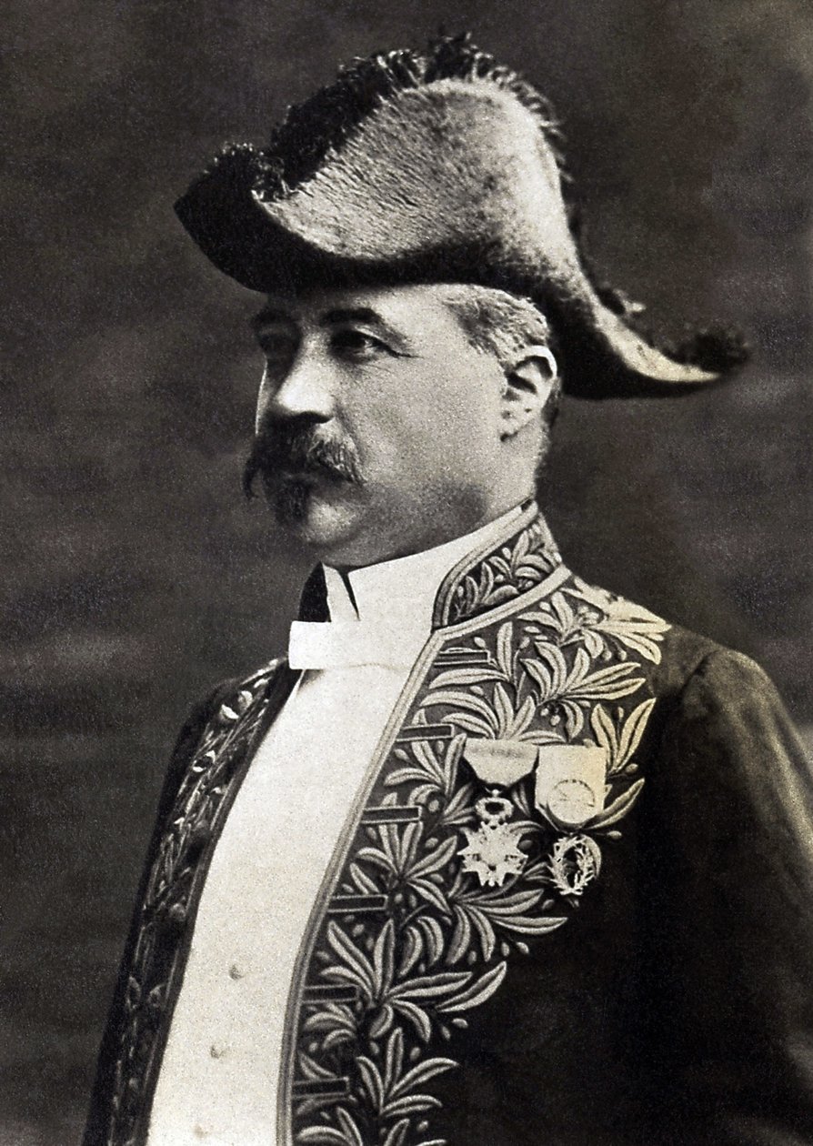 Porträt von Emile Faguet (1847-1916), Literaturkritiker, Literaturhistoriker und französischer Essayist von French Photographer
