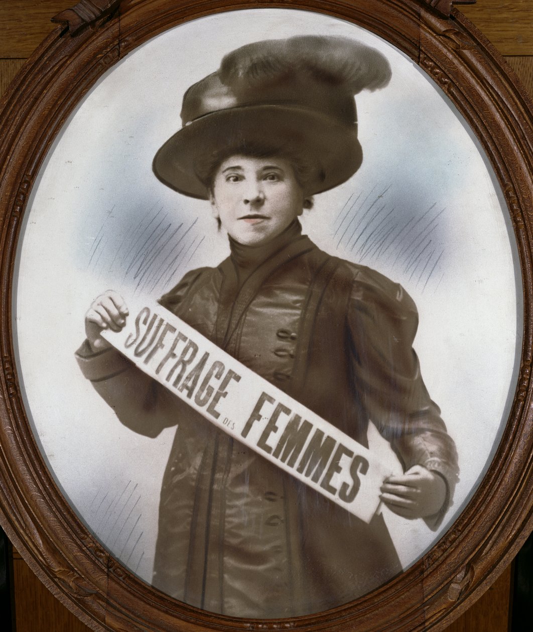 Porträt von Hubertine Auclerc von French Photographer