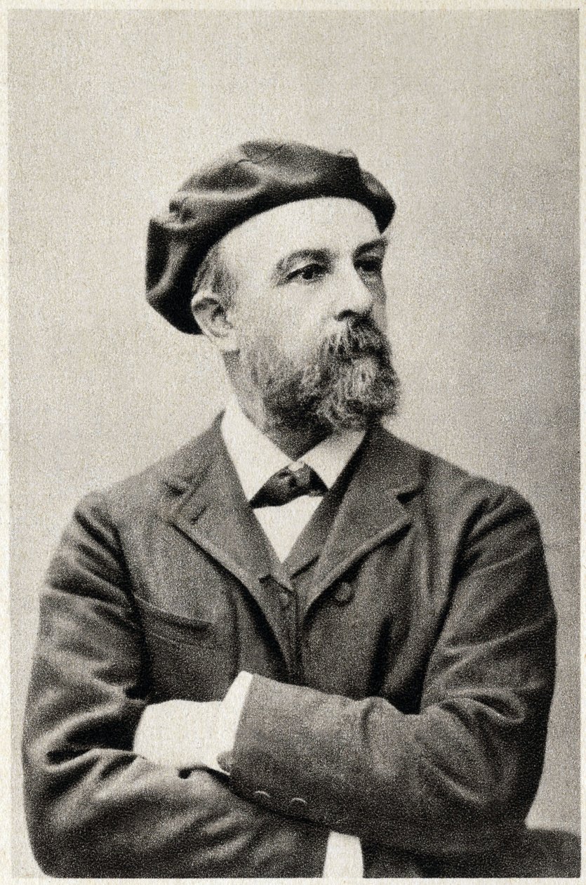 Porträt von Odilon Redon (1840-1916), französischer Maler. Fotografie von French Photographer