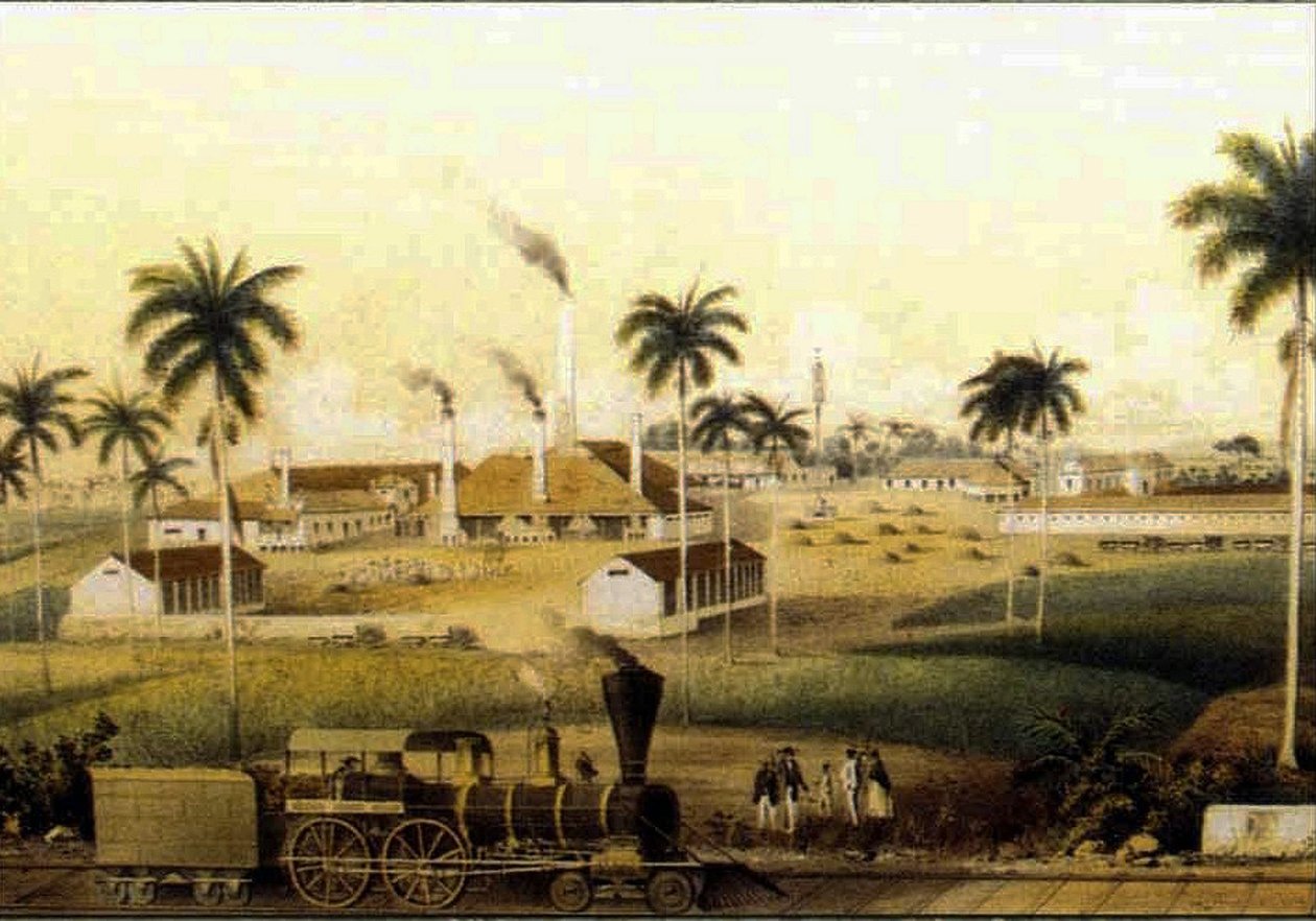 Herstellung von Rum in der Karibik Sammlung von French School
