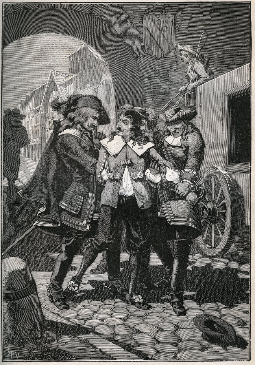 Entführung von Johann Friedrich Böttger (1591-1624) durch die Soldaten von Friedrich August von Sachsen, bekannt als 