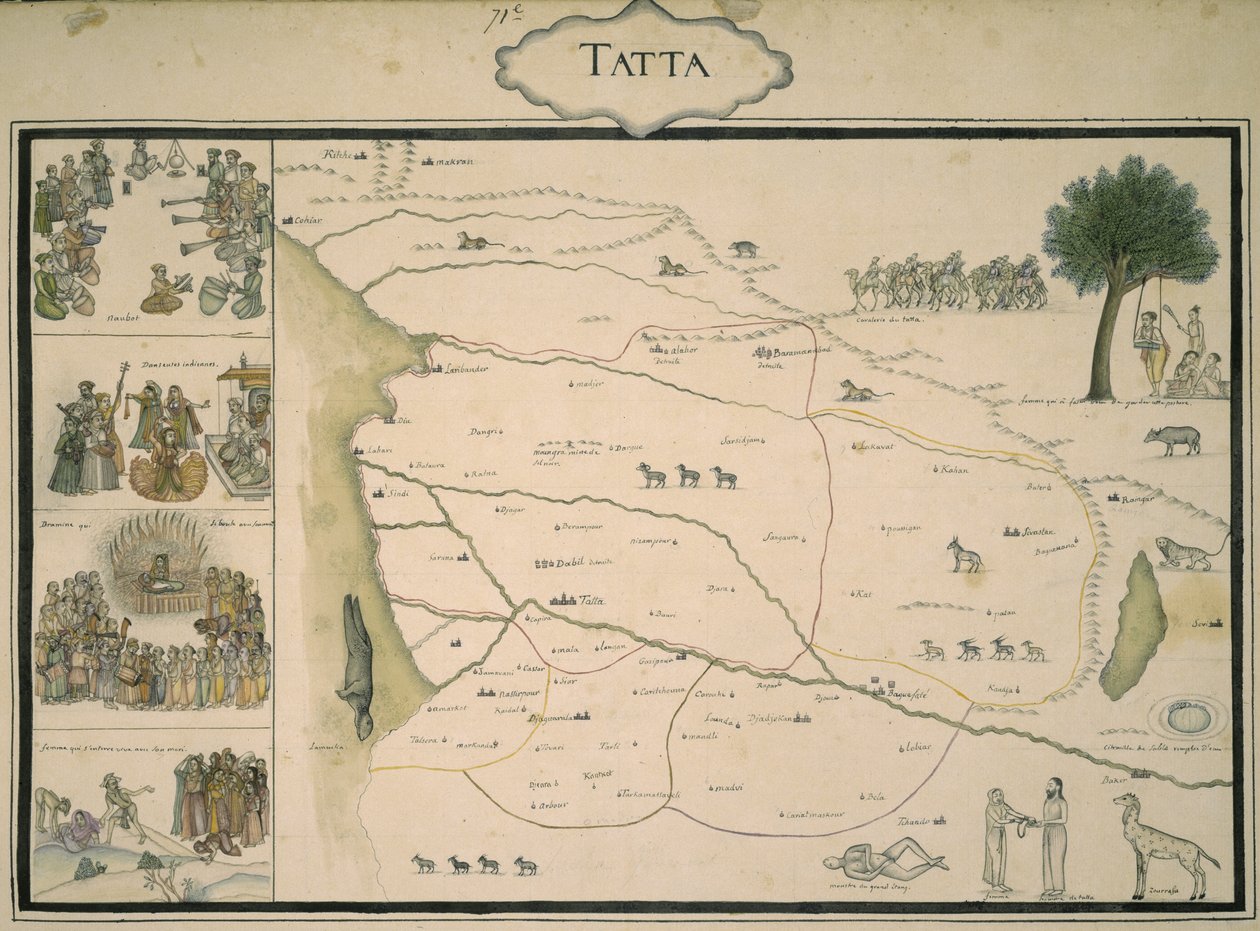 Karte von Tatta, aus 