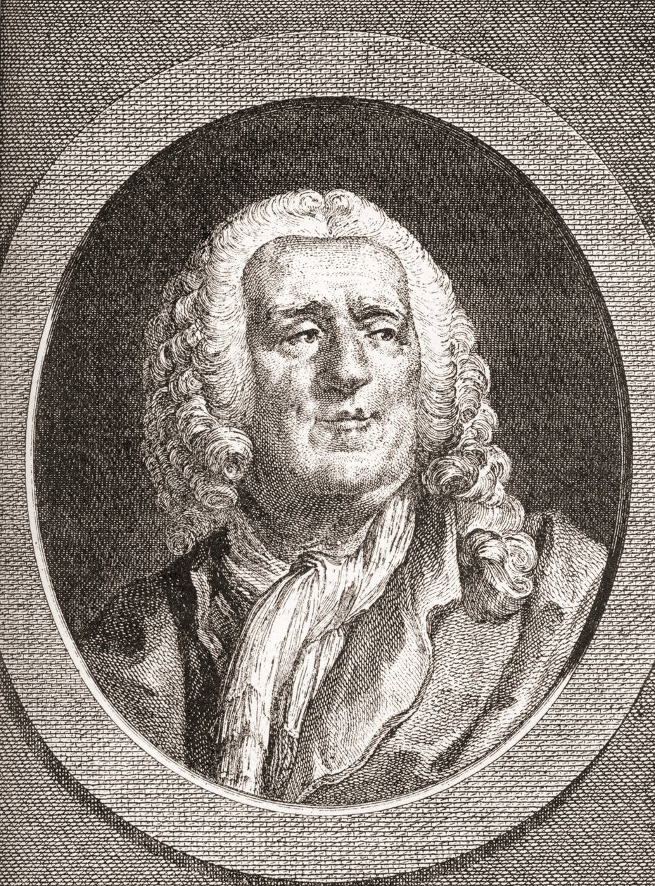 Alexis Piron, 1689-1773. Französischer Epigrammatiker und Dramatiker. Aus Les Heures Libres veröffentlicht 1908. von French School