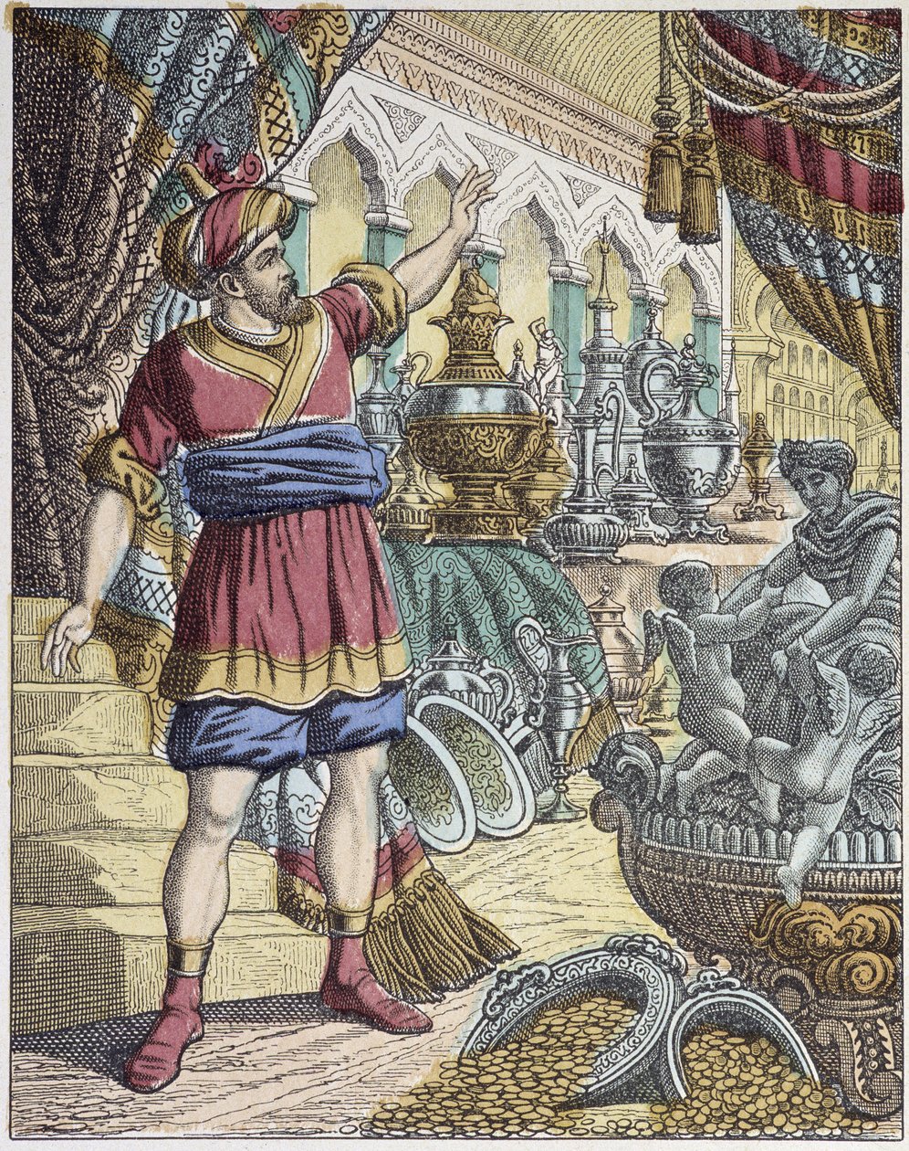 Ali-Baba im Schatzraum. Geschichten aus Tausendundeiner Nacht. - Bild von Epinal, Pellerin von French School