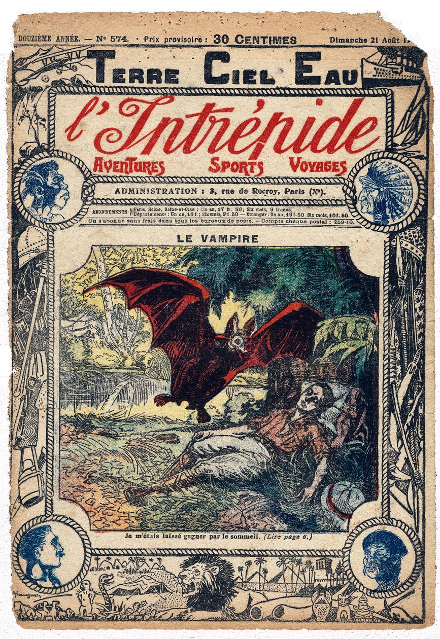 Andre Rochet von einer Vampirfledermaus in Peru gebissen von French School