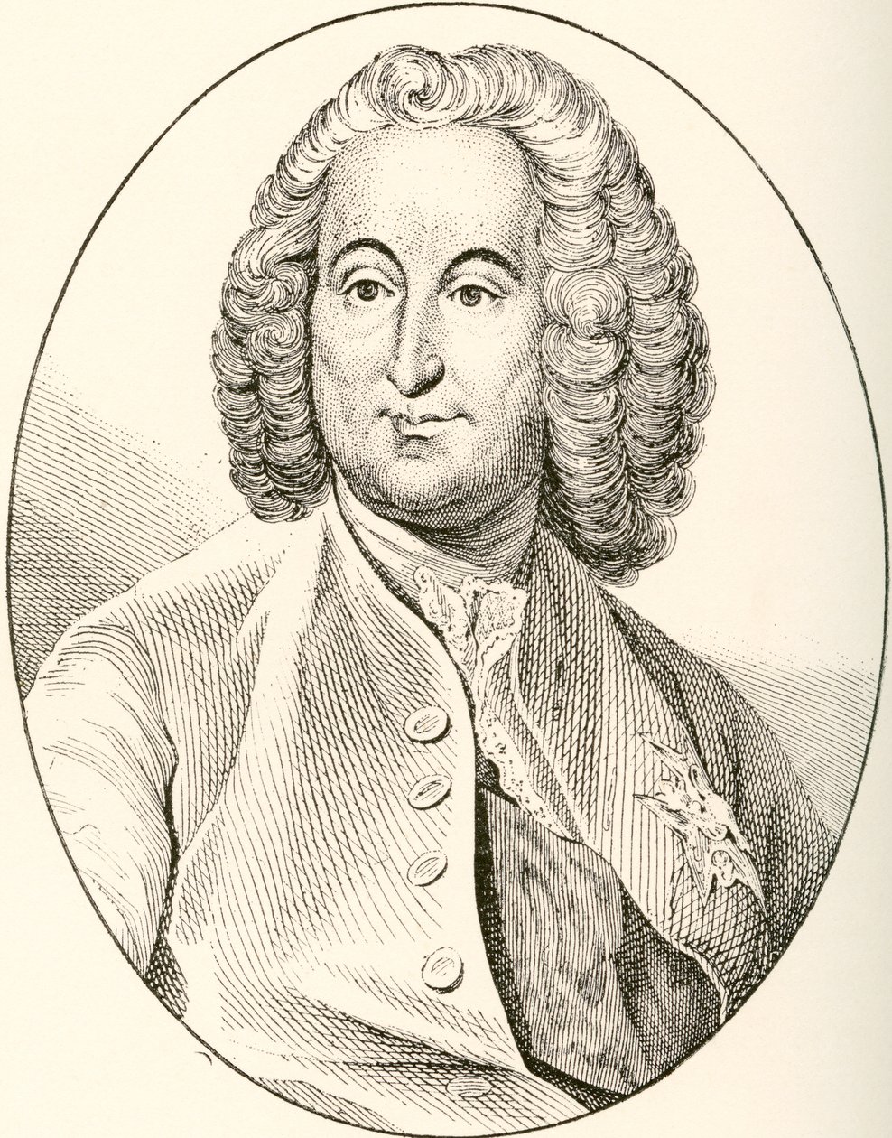 Antoine-Louis Rouillé, Graf von Jouy-en-Josas, 1689-1761. Französischer Staatsmann. Aus Les Heures Libres, veröffentlicht 1908. von French School