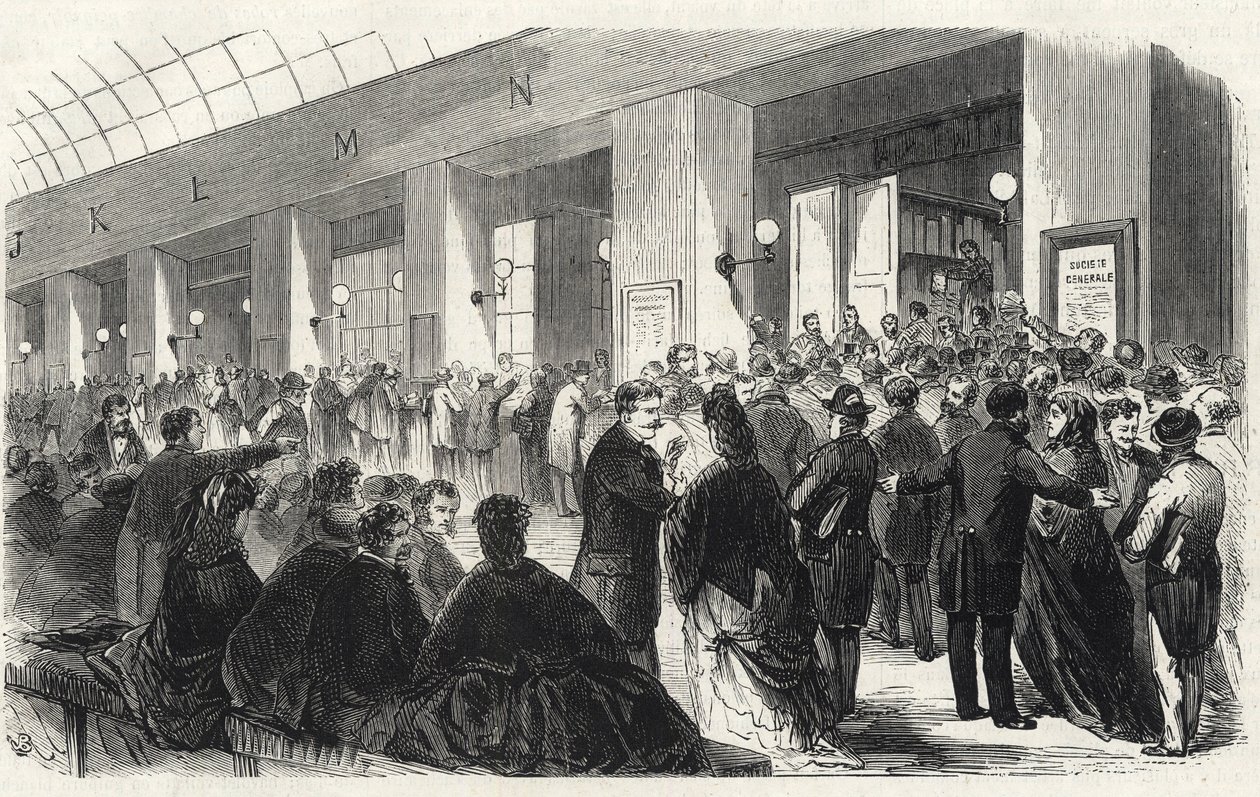 Banque - Société Générale - Ausgabe von fünf und zwei Francs - 1871 von French School
