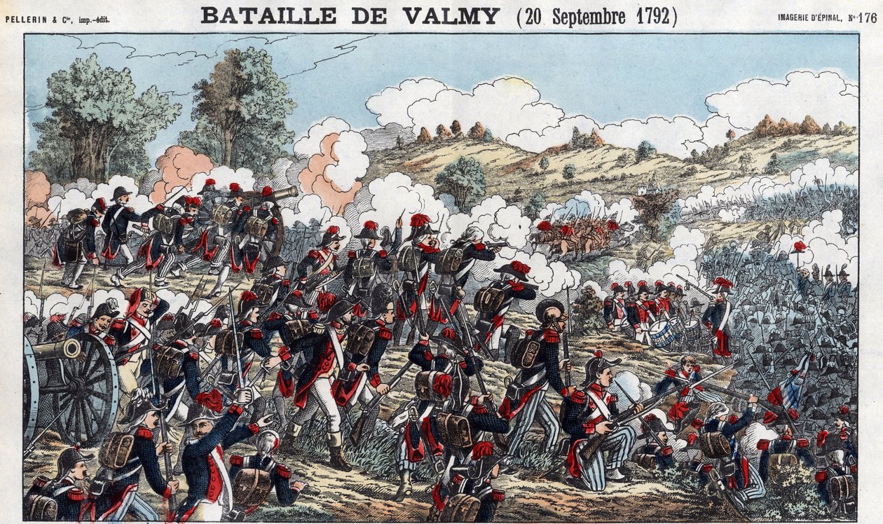 Schlacht von Valmy am 20. September von French School
