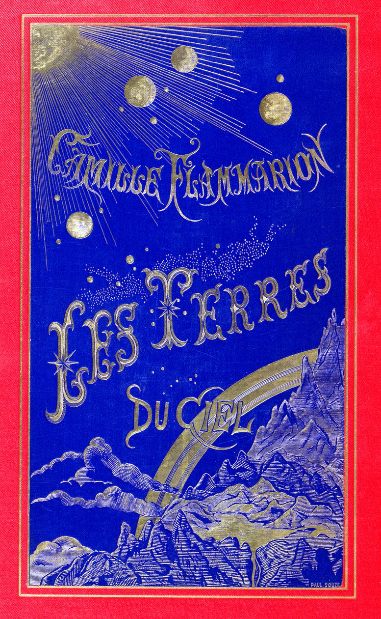 Buchumschlag für Les Terres du Ciel, geschrieben von Camille Flammarion (1842-1925) 1877 (Leder) von French School