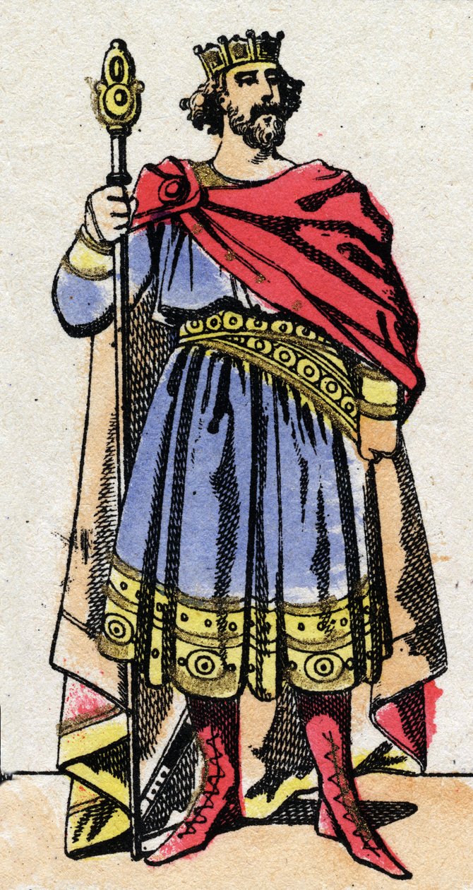 Karolingische Dynastie: Porträt von Raoul von Frankreich, König der Franken von French School