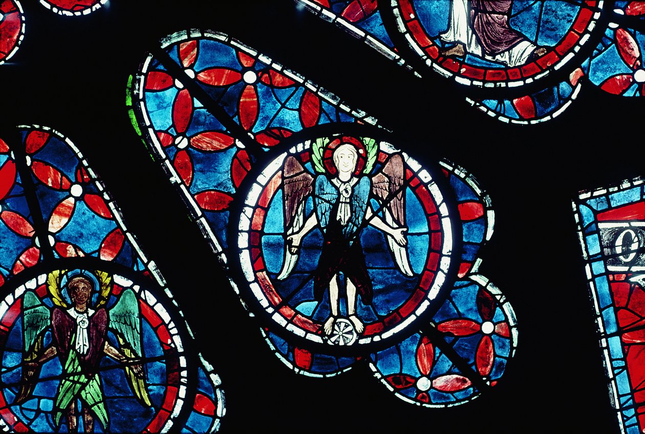 Cherubim auf Rad (Detail) von French School