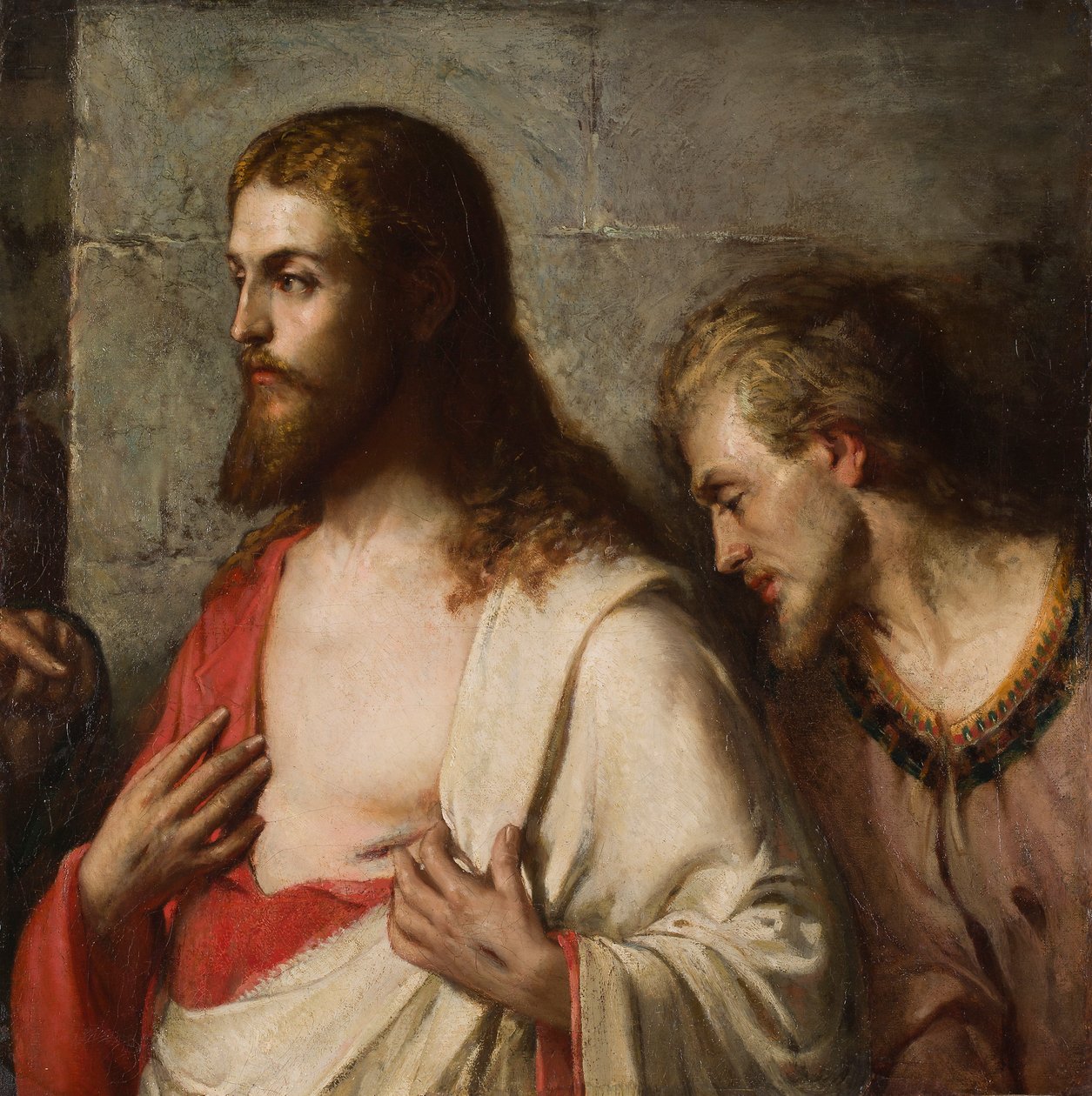 Christus und St. Thomas (Fragment) von French School
