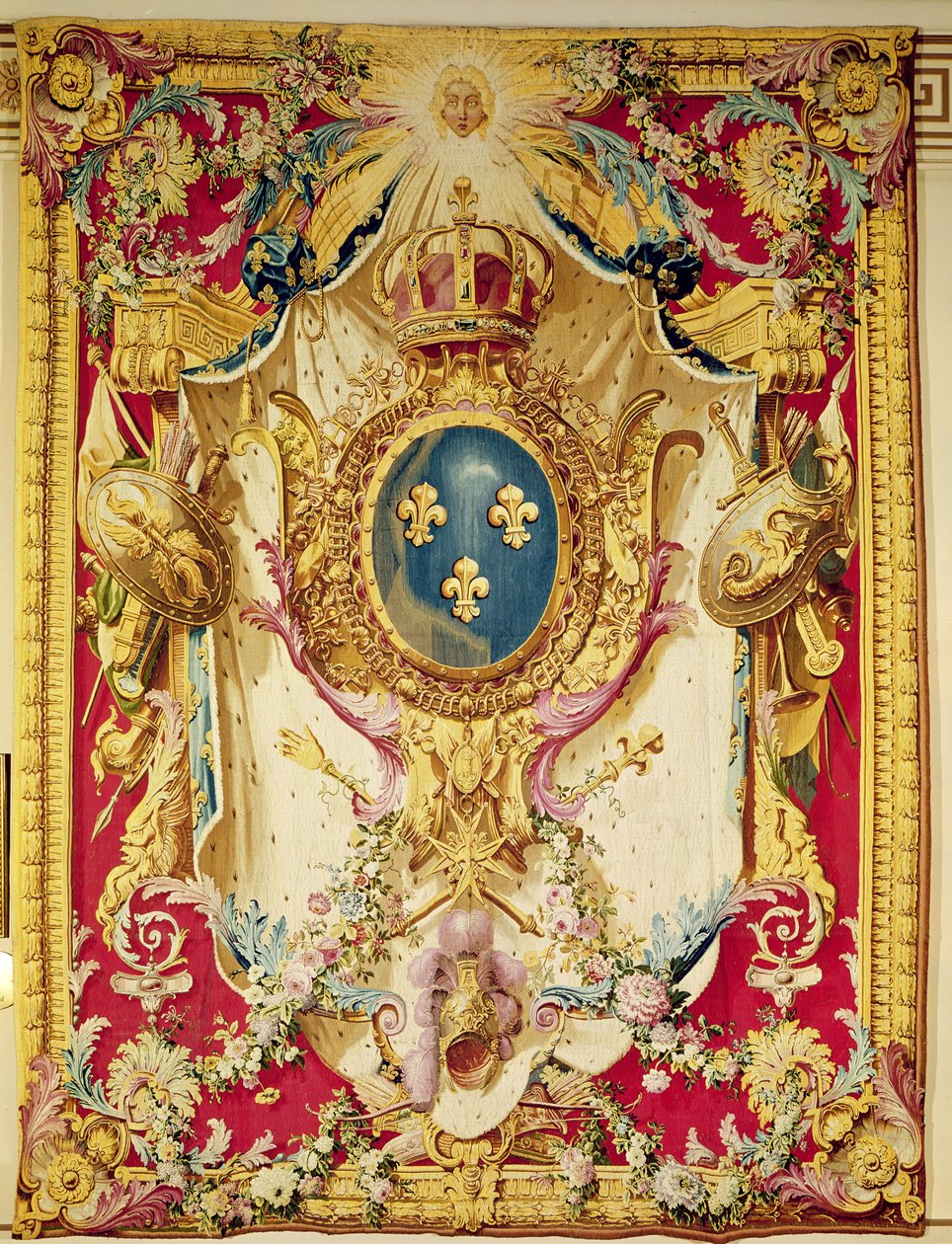 Wappen der französischen Königsfamilie von French School