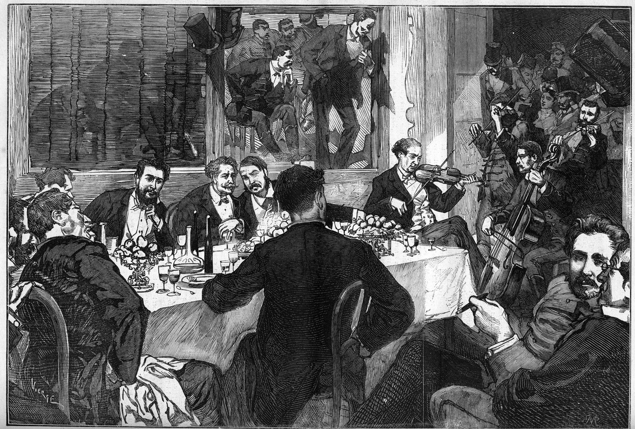 Konzert des ungarischen Geigers Remenyi (Eduard Hoffmann genannt) von French School