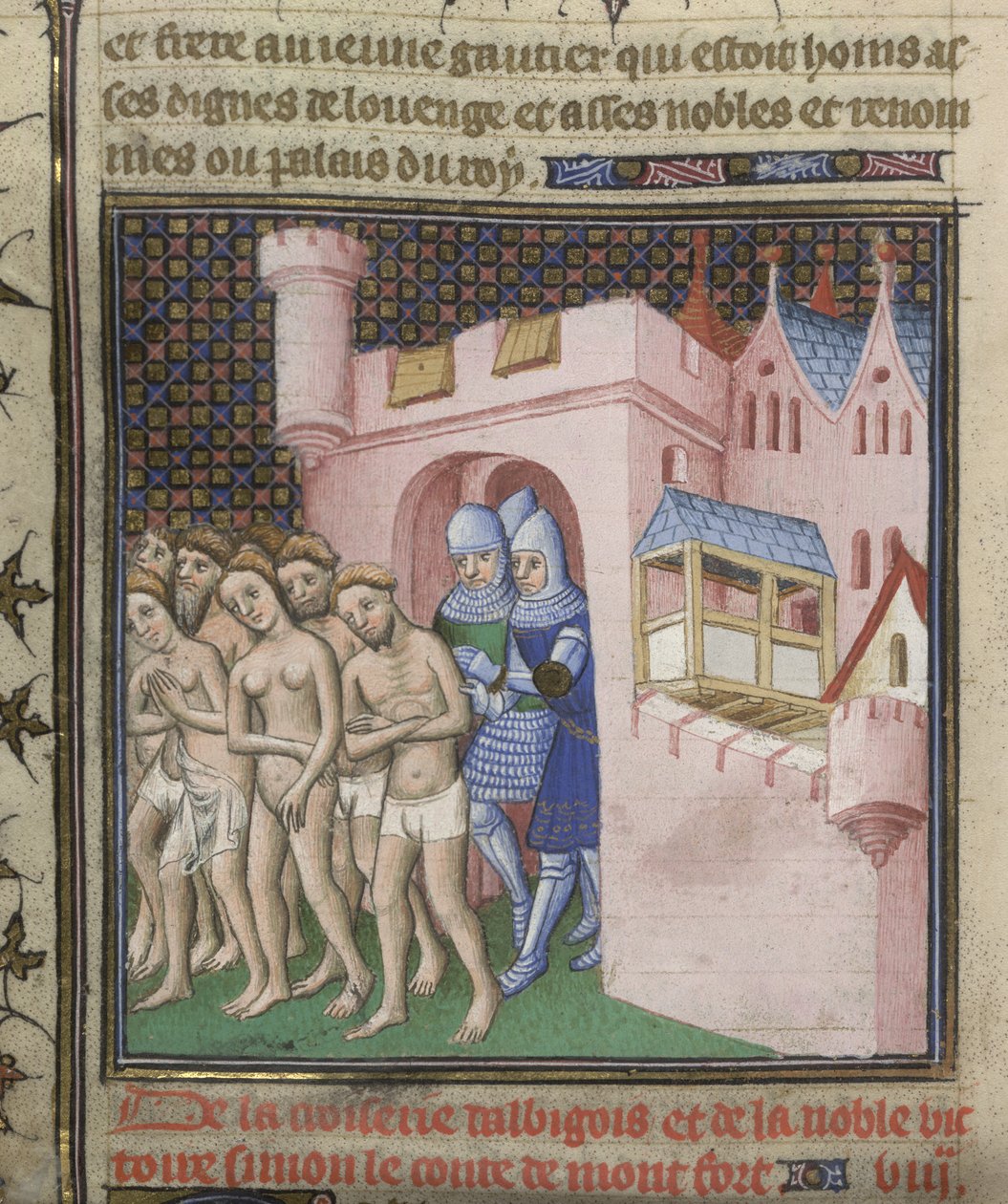 Vertreibung der Albigenser aus Carcassonne im Jahr 1209, aus den 