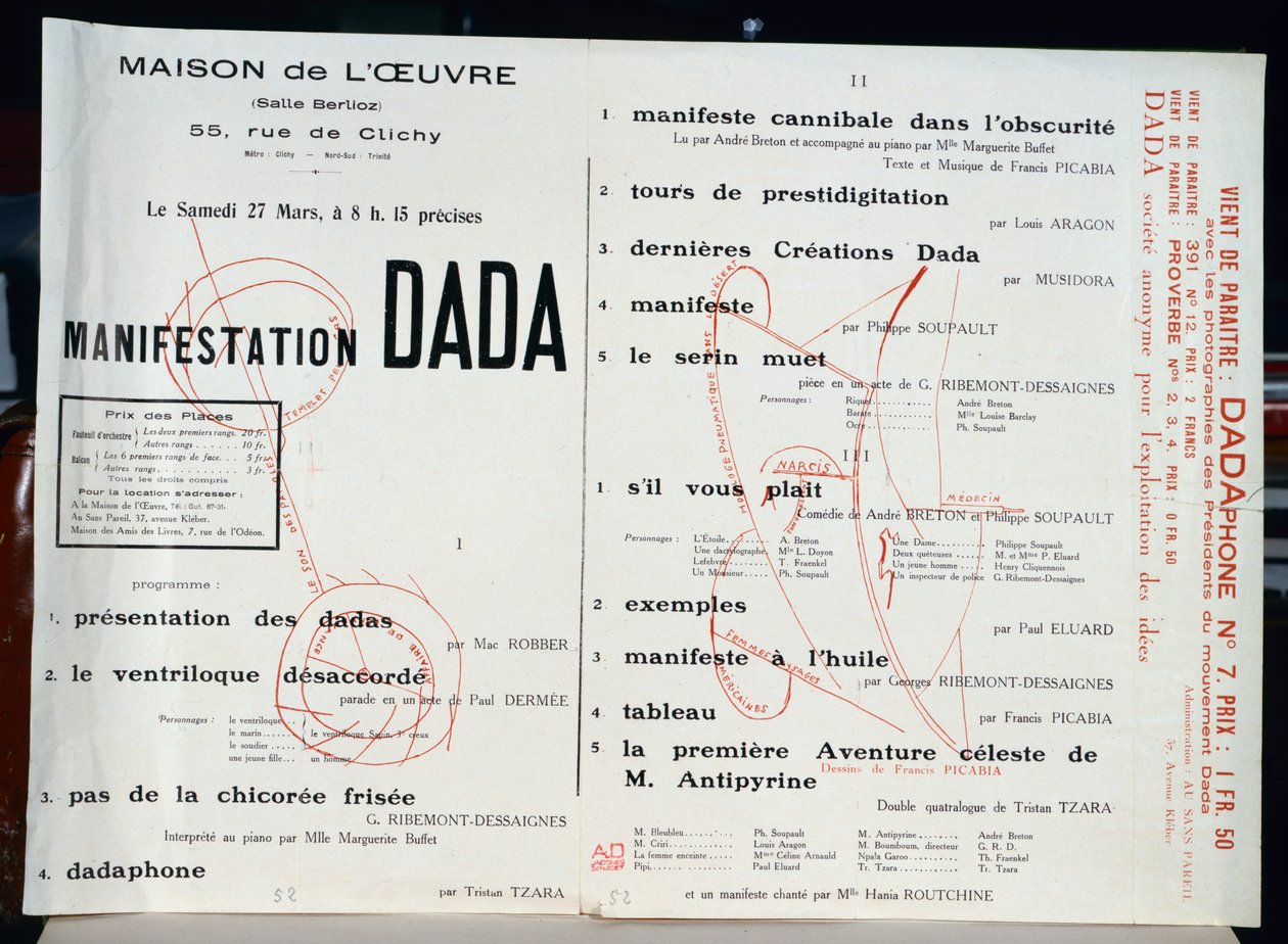 Dada Manifestation, ca. 1921 von French School
