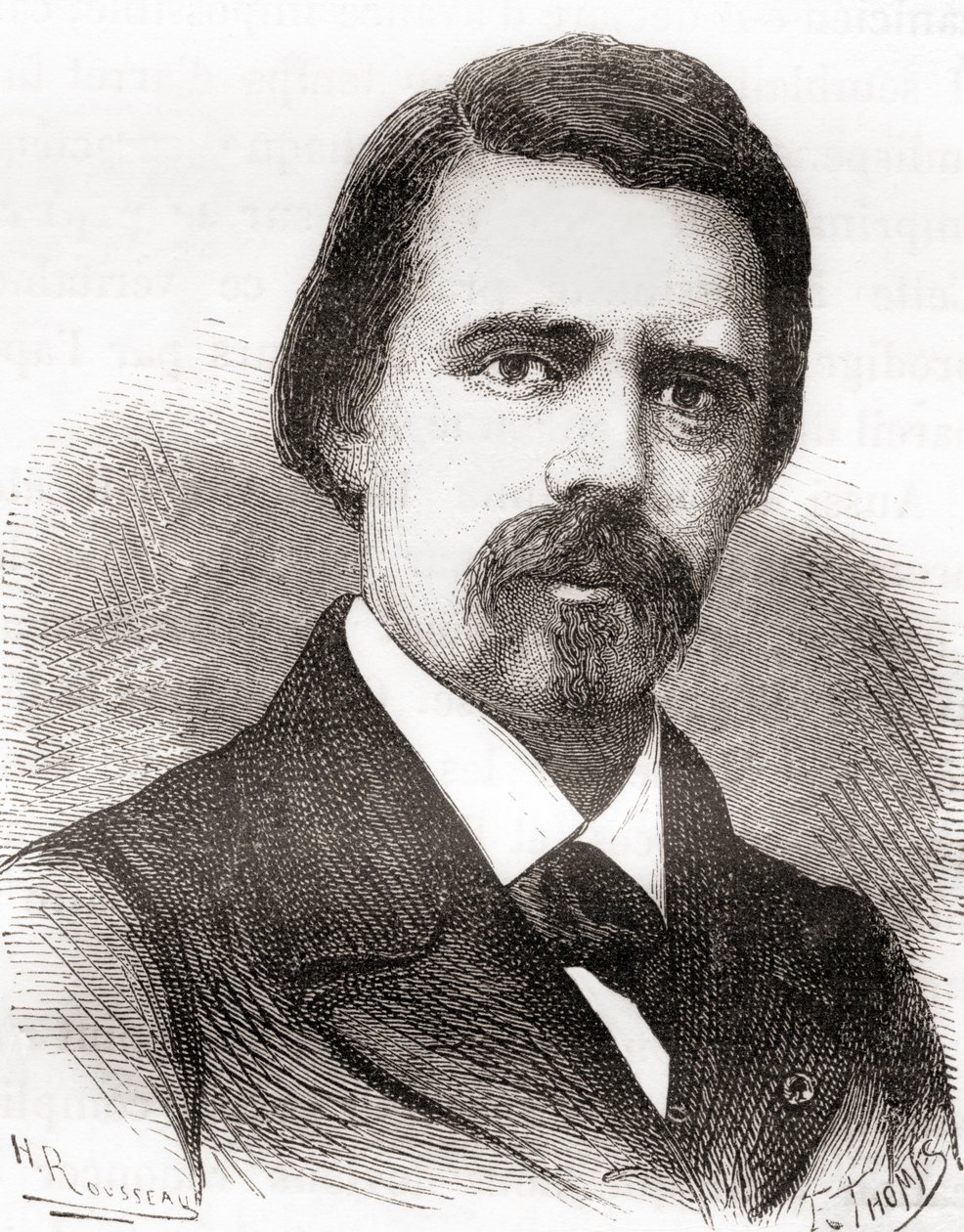 David Edward Hughes, aus Les Merveilles de la Science, veröffentlicht um 1870 (Gravur) von French School