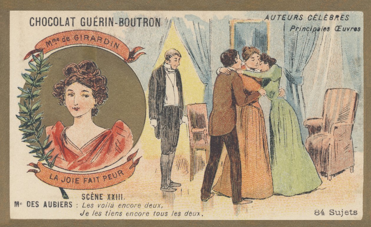 Delphine Gay, Ehefrau von Girardin (1804-1855), französische Schriftstellerin und Journalistin, Autorin von „La joie fait peur“, Komödie in einem Akt und Prosa (1855) von French School