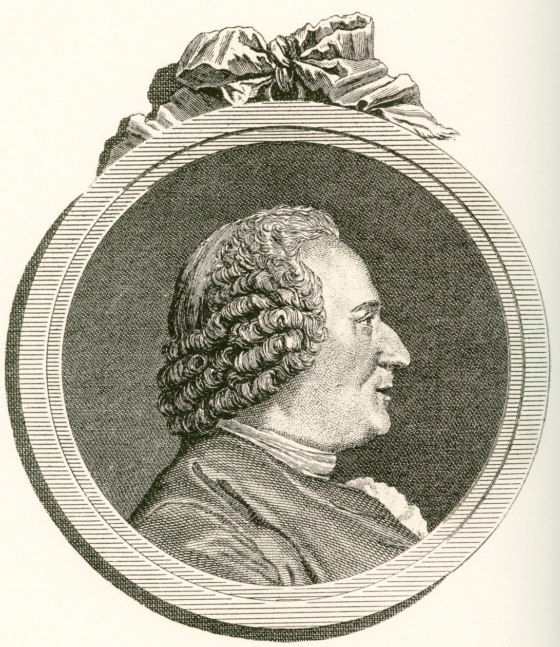 Denis Diderot, 1713-1784. Französischer Philosoph, Kunstkritiker und Schriftsteller. Aus Les Heures Libres, veröffentlicht 1908 von French School