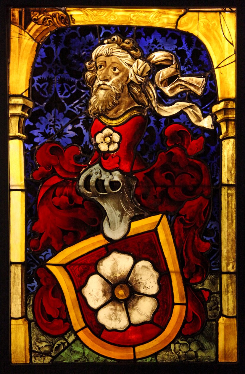 Wappen der Familie Mullenheim, ca. 1467, aus der Werkstatt von Peter Hemel; Elsass von French School