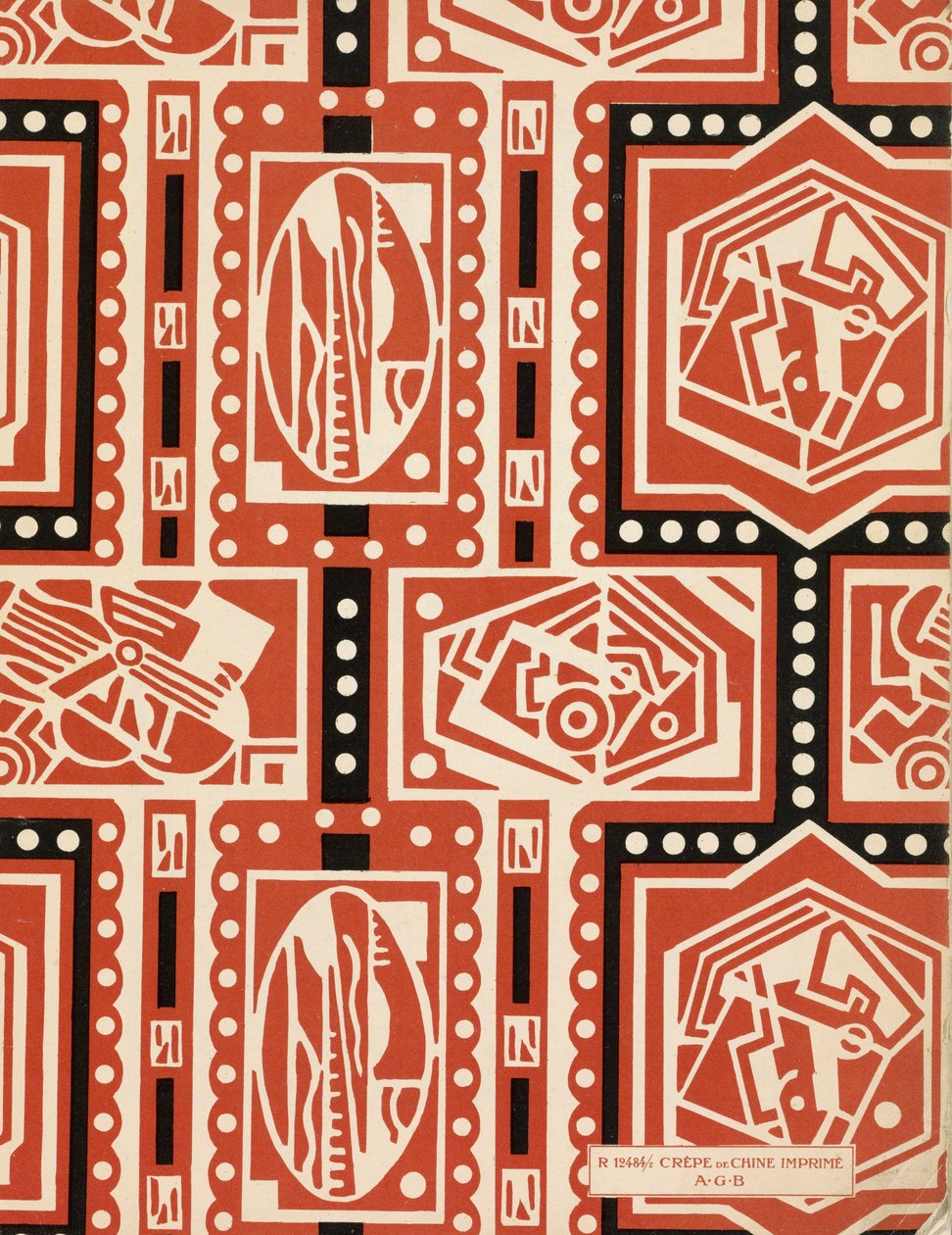 Vorsatzpapier aus Art-Gout-Beaute, ca. 1920er Jahre von French School