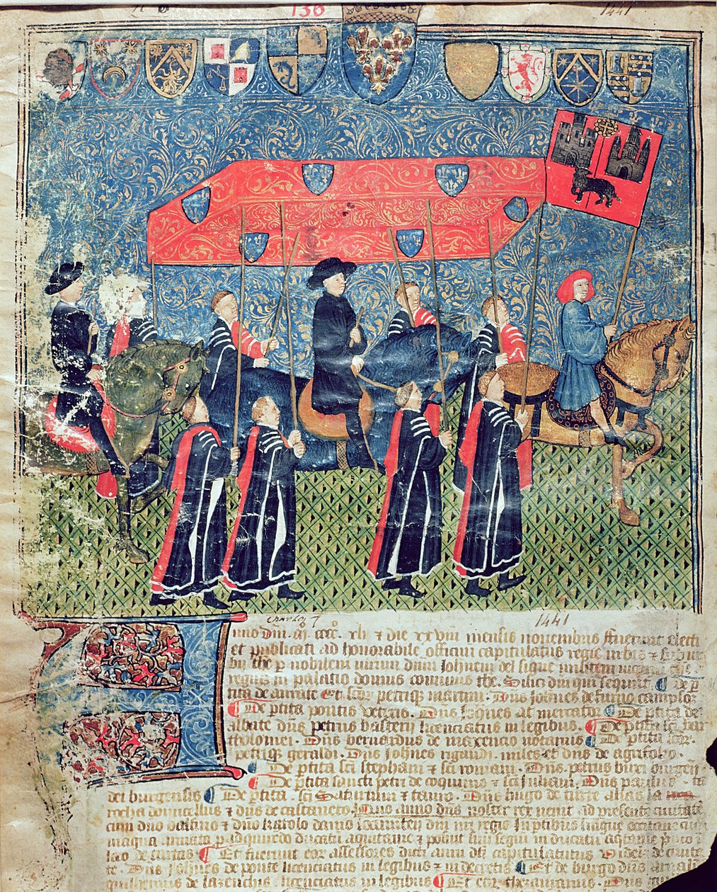 Einzug von Karl VII. (1403-61) in Toulouse von French School
