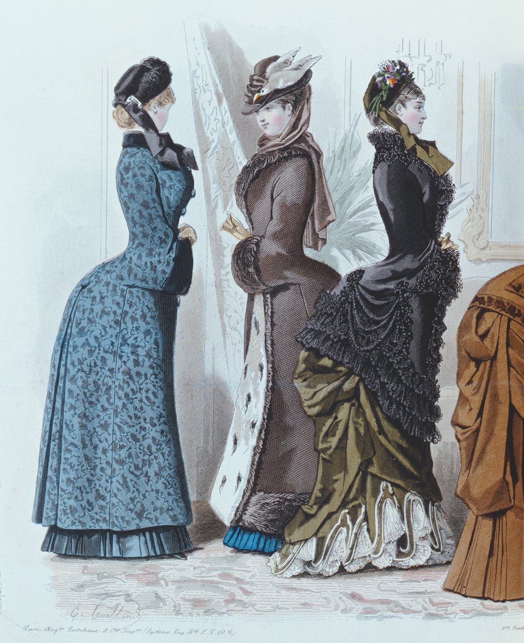 Modeplatte aus Le Moniteur de la Mode, 1882 von French School