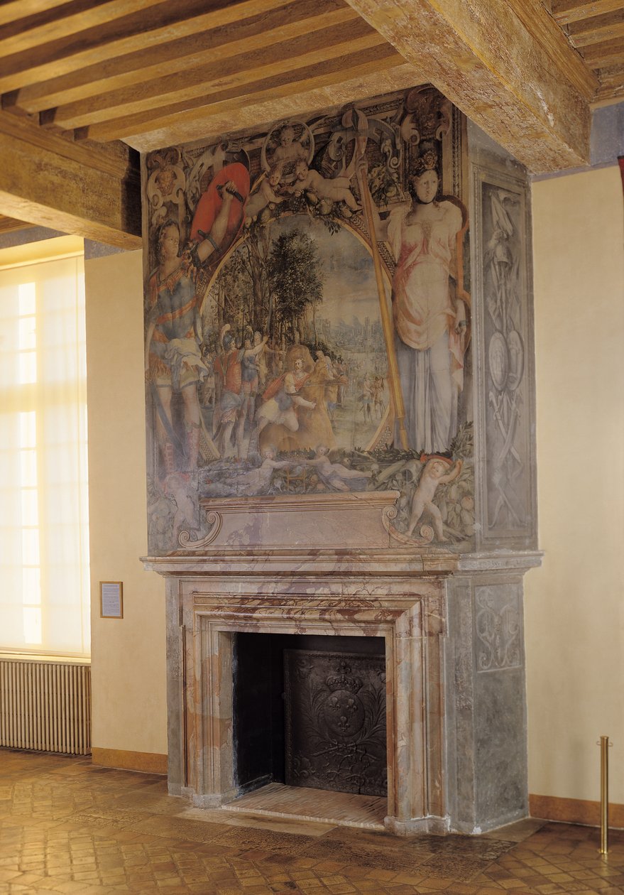 Kamin im Chambre du Roi von French School