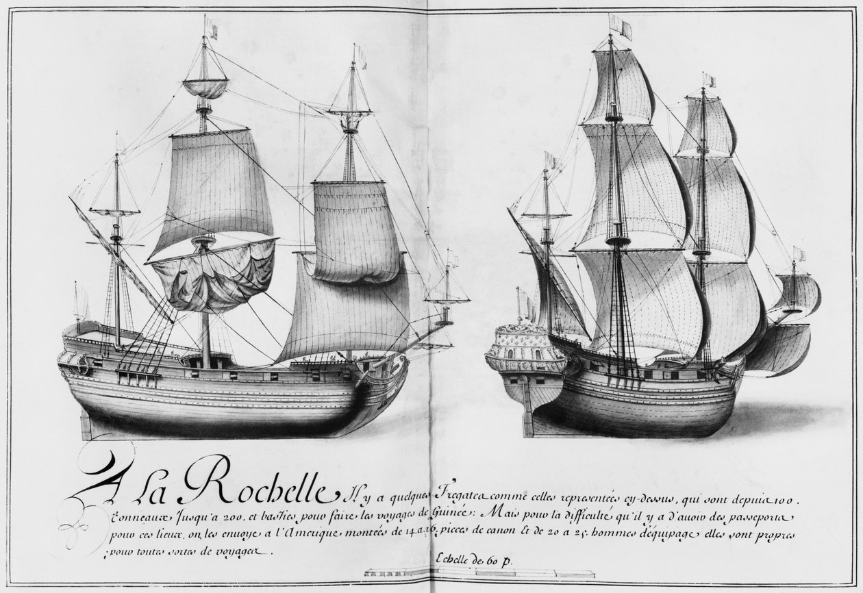 Fregatten, La Rochelle, Illustration aus 